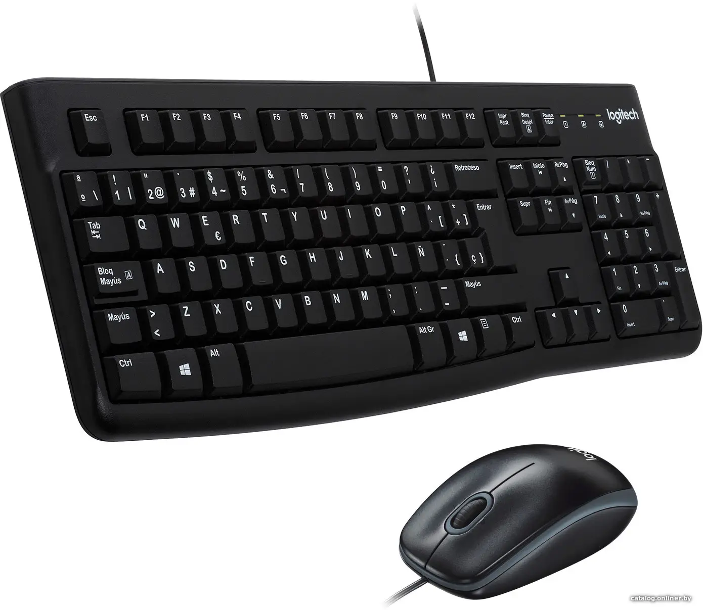 Купить Клавиатура + мышь Logitech MK120, цена, опт и розница
