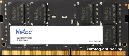 Купить Оперативная память Netac Basic 16GB DDR4 SODIMM PC4-25600 NTBSD4N32SP-16, цена, опт и розница