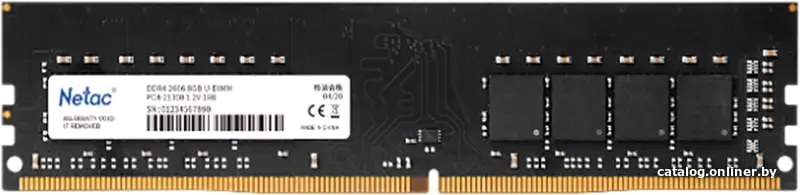 Купить Netac Basic DDR4-3200 8GB C16 NTBSD4P32SP-08, цена, опт и розница