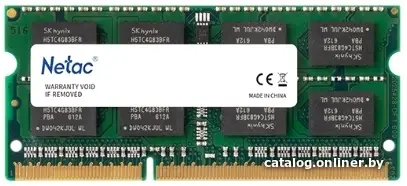 Купить Netac Basic SO DDR3L-1600 4GB C11 NTBSD3N16SP-04, цена, опт и розница