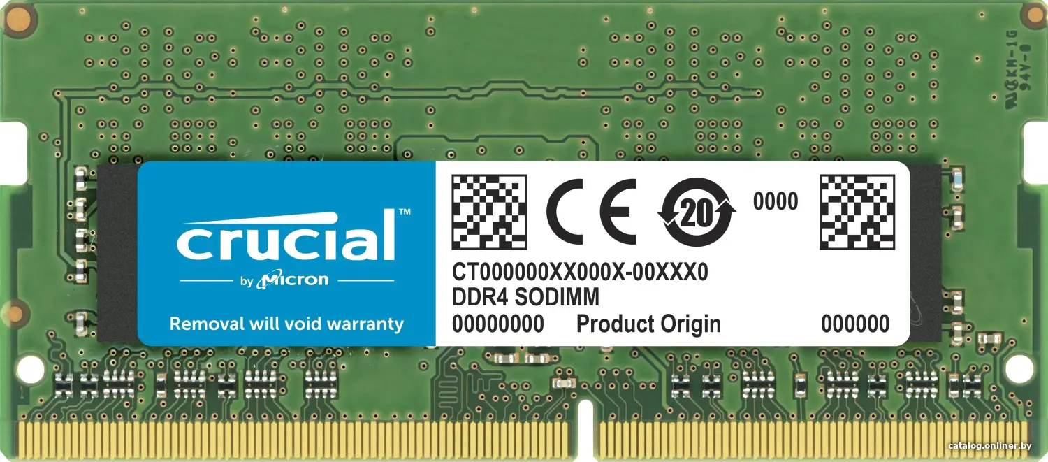Купить Модуль памяти для ноутбука 8GB PC25600 DDR4 SO CT8G4SFS832A CRUCIAL, цена, опт и розница