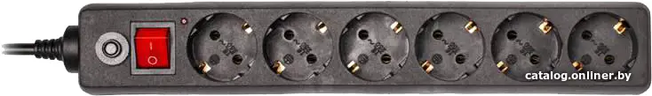 Купить Сетевой фильтр Buro 600SH-1.8-B 1.8м (6 розеток) черный (коробка), цена, опт и розница