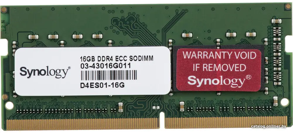 Купить Модуль памяти для СХД DDR4 16GB SO D4ES01-16G SYNOLOGY, цена, опт и розница
