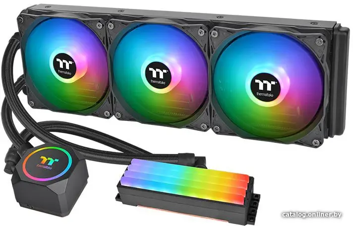 Купить Thermaltake Floe RC360 CPU&Memory AIO Liquid Cooler [CL-W290-PL12SW-A] /All-in-one liquid cooling system/ARGB Fan*3/memory not include, цена, опт и розница