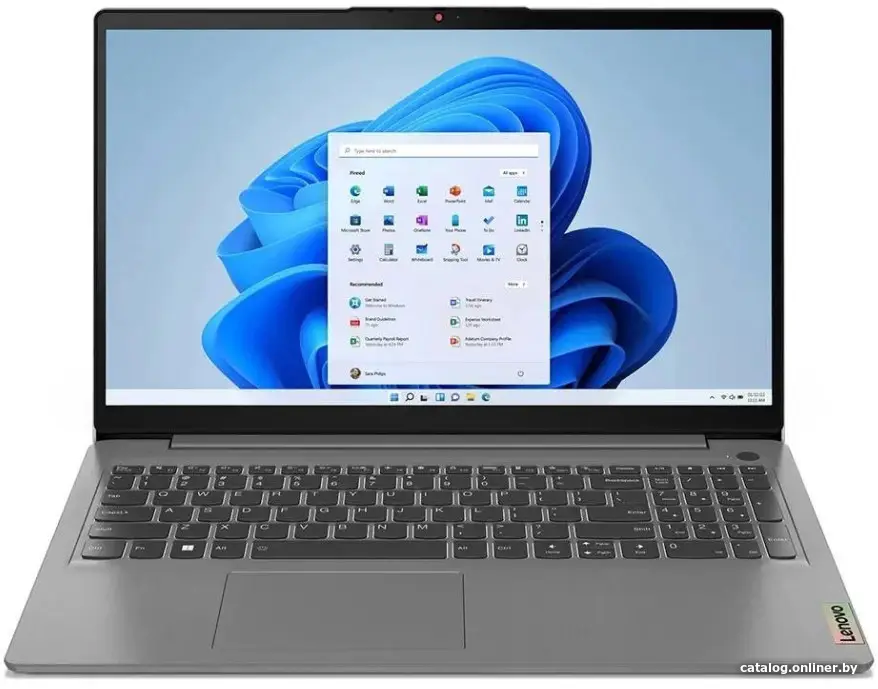 Купить Ноутбук 16'' IPS WUXGA LENOVO IdeaPad slim 3 grey (Core i5 12450H/16Gb/512Gb SSD/VGA int/noOS) (83ES0011RK), цена, опт и розница
