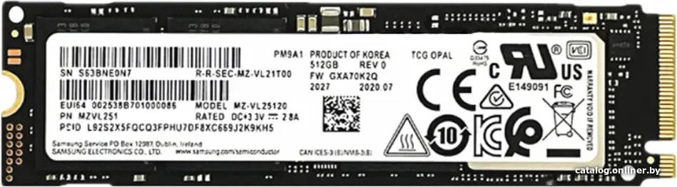 Купить SSD диск Samsung PM9A1 1TB (MZVL21T0HCLR-00B00), цена, опт и розница