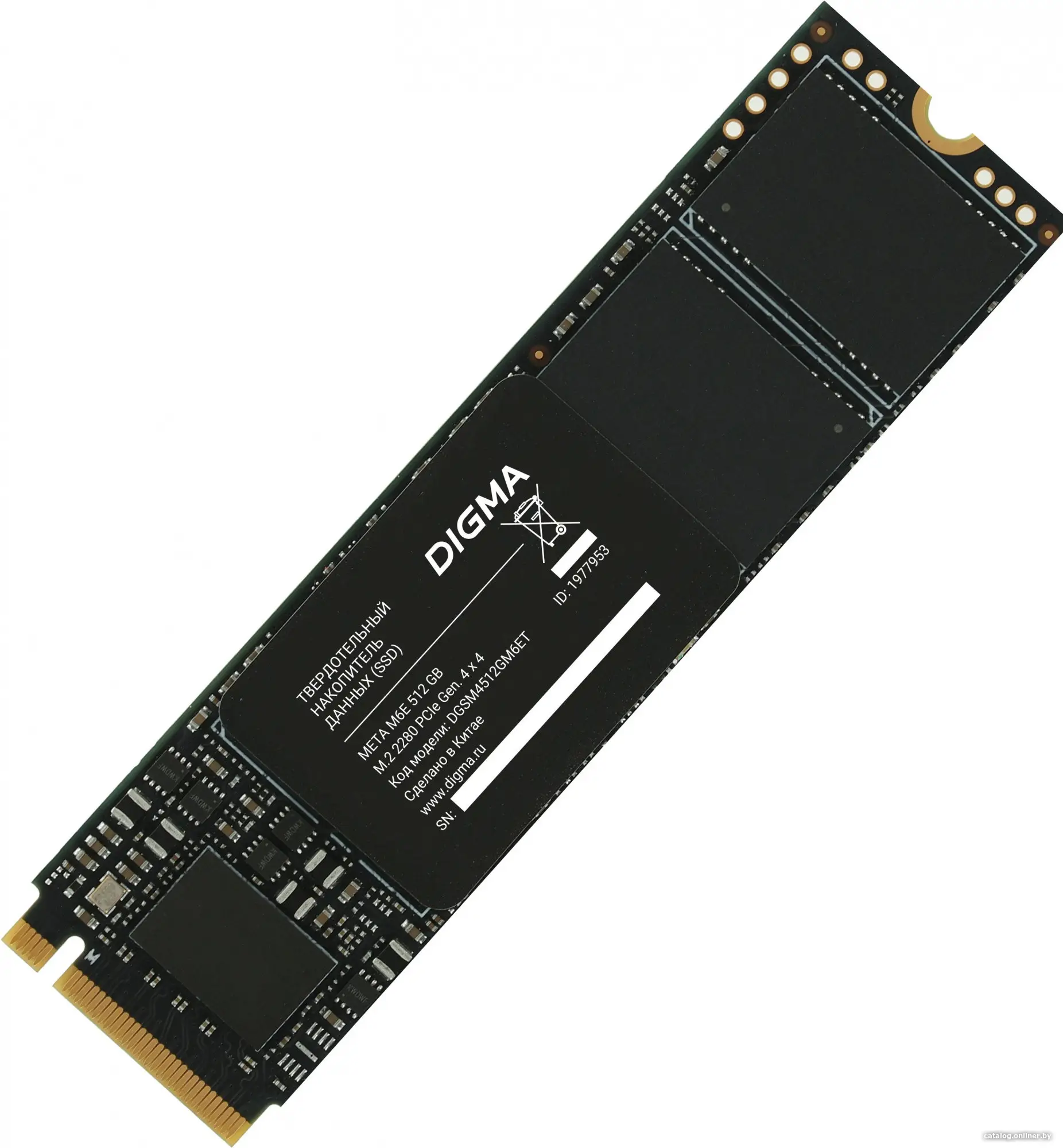 SSD диск Digma Meta M6E 512Gb (DGSM4512GM6ET)