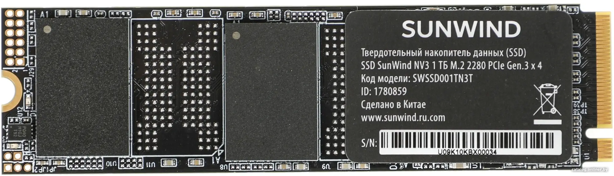 SSD диск SunWind NV3 1TB (SWSSD001TN3T)