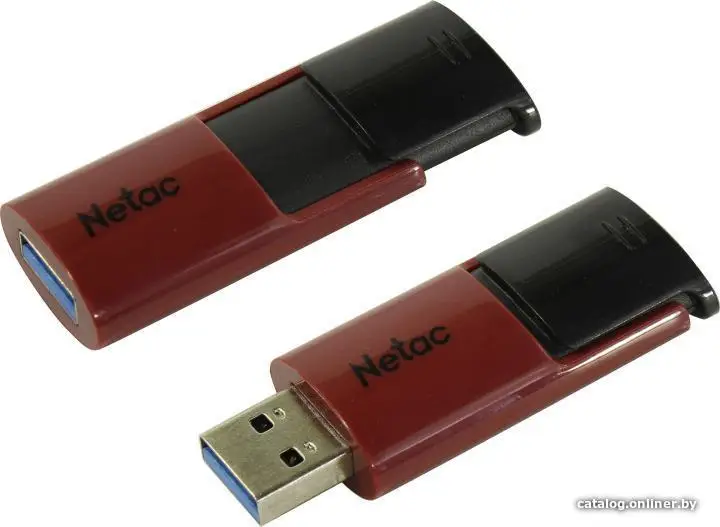 Купить Флеш Диск Netac 128Gb U182 NT03U182N-128G-30RE USB3.0 красный/черный, цена, опт и розница